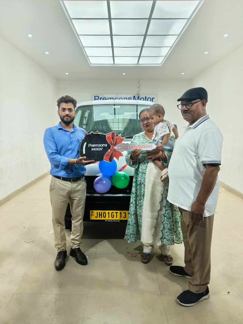 Maruti Suzuki car delivery celebration