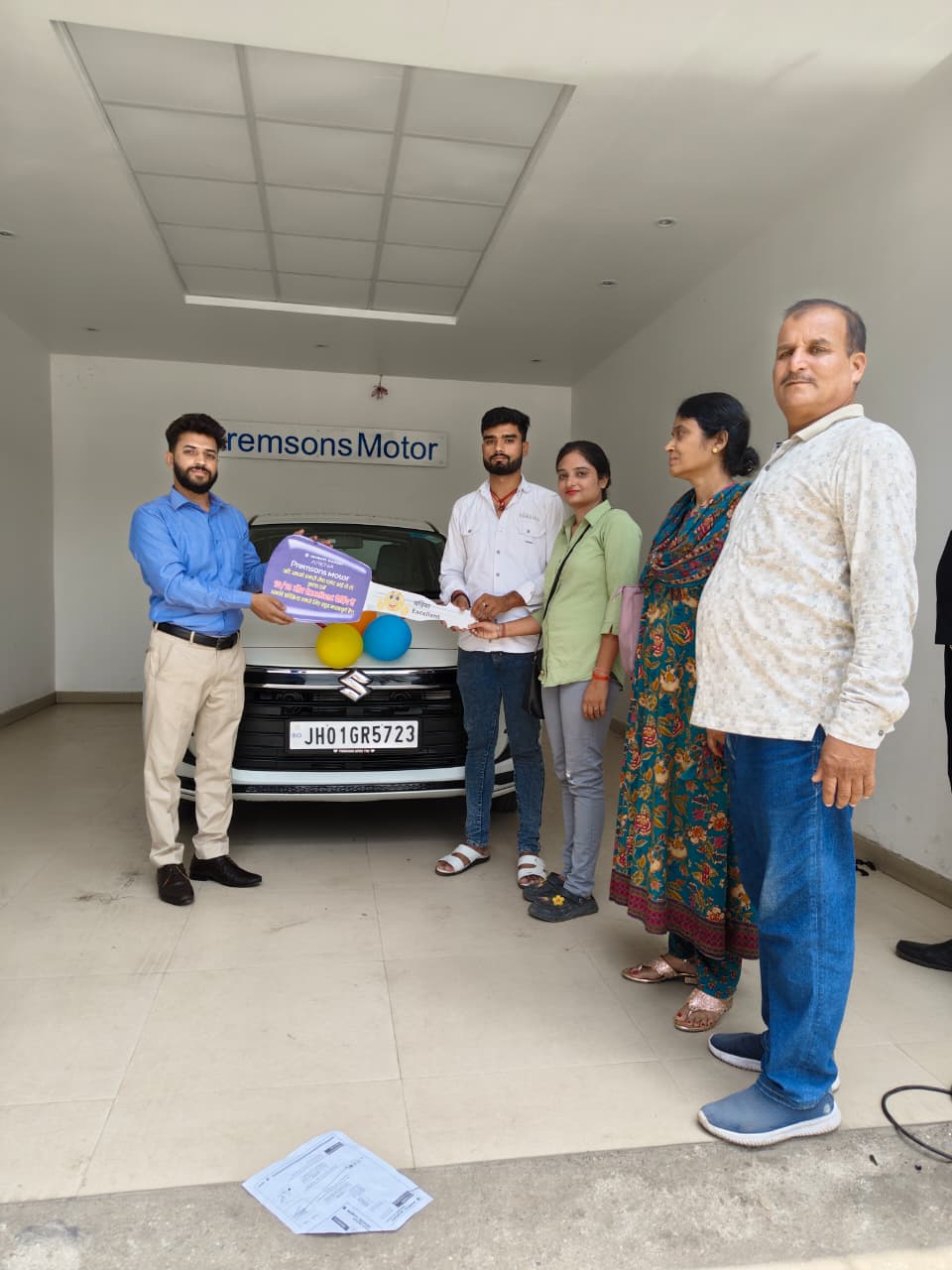 Delighted customer at Premsons Maruti Suzuki